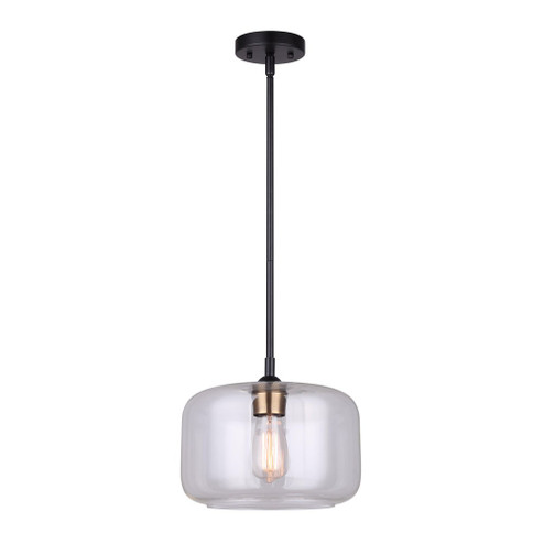 Fauna One Light Pendant in Matte Black And Gold (387|IPL778B01BKG)