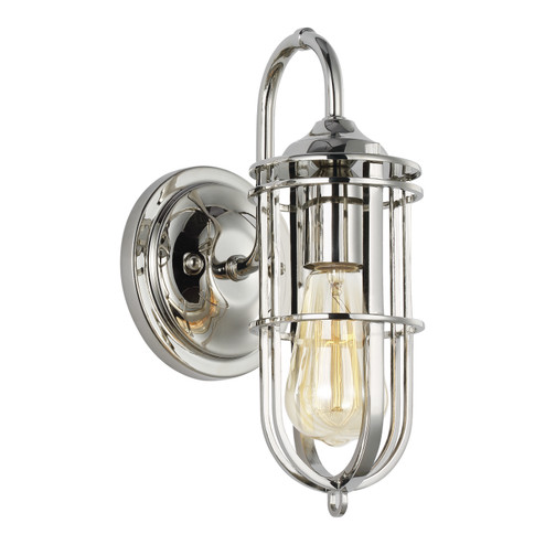 Urban Renewal One Light Wall Sconce in Polished Nickel (1|WB1703PN)