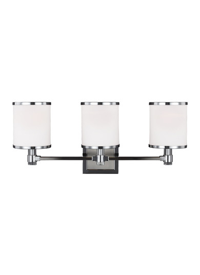 Prospect Park Three Light Vanity in Satin Nickel / Chrome (1|VS23303SN/CH)