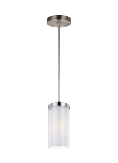 Jonah One Light Pendant in Satin Nickel / Chrome (1|P1334SN/CH)