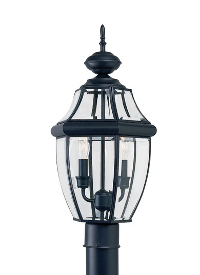 Lancaster Two Light Outdoor Post Lantern in Black (1|8229EN-12)