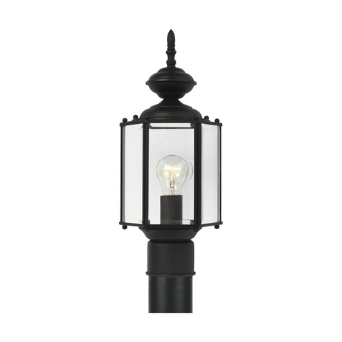 Classico One Light Outdoor Post Lantern in Black (1|8209-12)