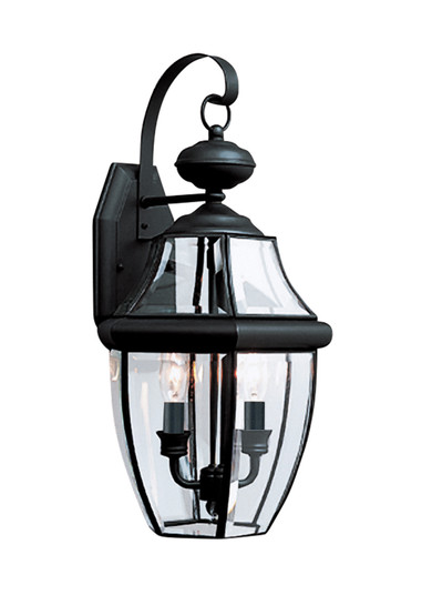 Lancaster Two Light Outdoor Wall Lantern in Black (1|8039EN-12)