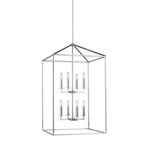 Perryton Eight Light Hall / Foyer Pendant in Chrome (1|5315008-05)