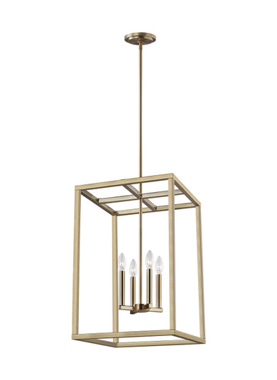 Moffet Street Four Light Hall / Foyer Pendant in Satin Brass (1|5134504-848)