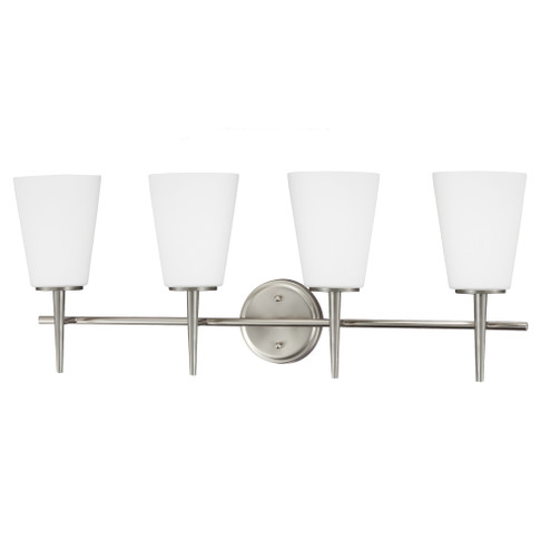 Driscoll Four Light Wall / Bath in Brushed Nickel (1|4440404-962)