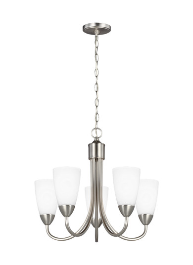 Seville Five Light Chandelier in Brushed Nickel (1|3120205EN3-962)