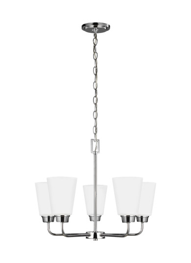 Kerrville Five Light Chandelier in Chrome (1|3115205EN3-05)