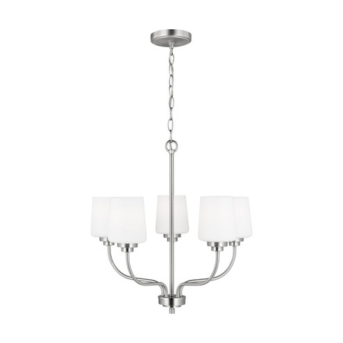 Windom Five Light Chandelier in Brushed Nickel (1|3102805-962)