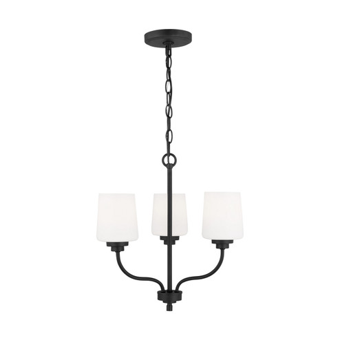 Windom Three Light Chandelier in Midnight Black (1|3102803EN3-112)