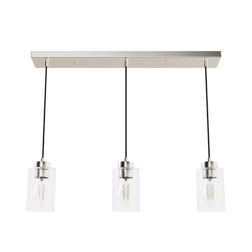 Hartland Three Light Linear Cluster in Brushed Nickel (47|13068)