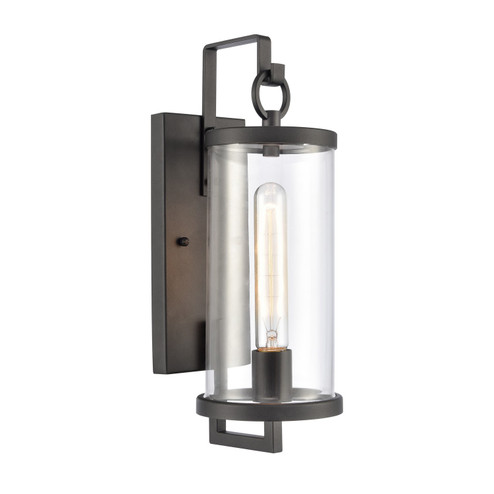 Hopkins One Light Outdoor Wall Sconce in Charcoal Black (45|89490/1)