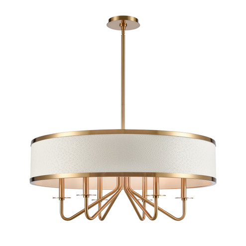 Engel Six Light Chandelier in Satin Brass (45|82325/6)