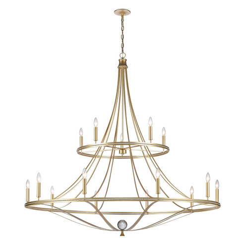 Noura 15 Light Chandelier in Champagne Gold (45|69489/10+5)