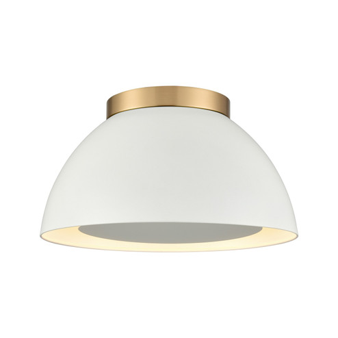 Pelham Two Light Flush Mount in Satin Brass (45|52313/2)