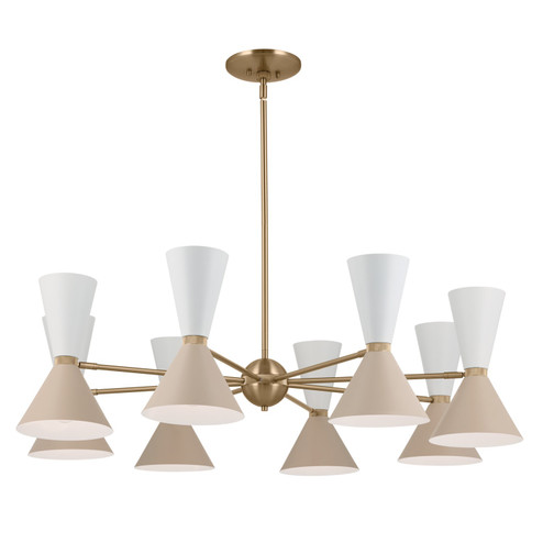 Phix 16 Light Chandelier in Champagne Bronze (12|52567CPZGRG)