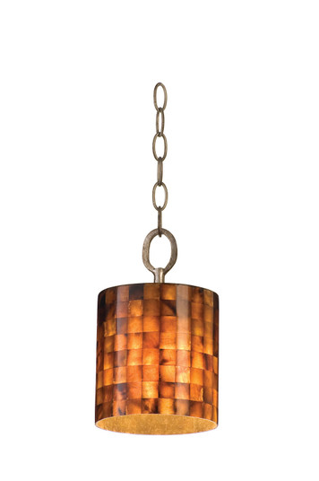 Naturals One Light Sustainable Shell Pendant in Terra Silver (137|164M01)