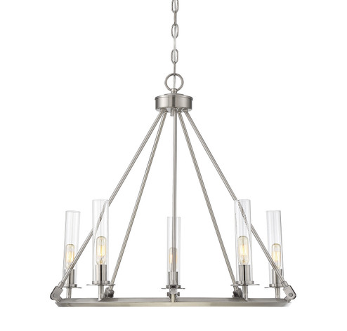 Hasting Five Light Chandelier in Brushed Pewter (51|1-9251-5-187)