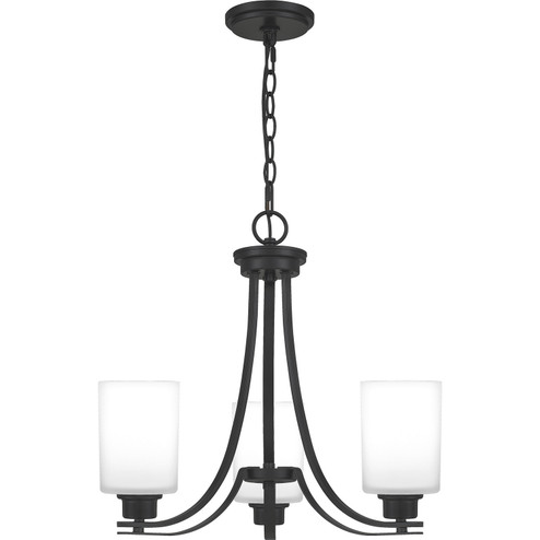 Pruitt Three Light Chandelier in Matte Black (10|PRUO5022MBK)