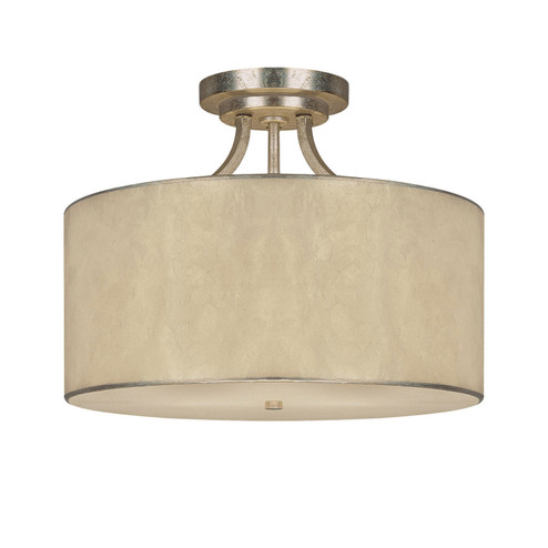 Three Light Semi-Flush Fixture in Winter Gold (65|3933WG-476)