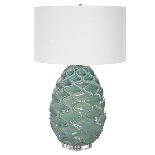 Laced Up One Light Table Lamp in Sea Foam Gloss Glaze (52|30193)