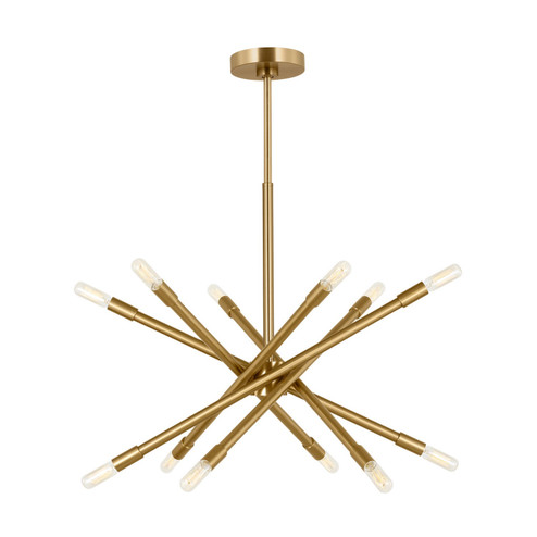 Eastyn 12 Light Chandelier in Burnished Brass (454|CC16712BBS)