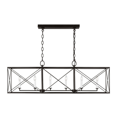 Beatrix Six Light Chandelier in Aged Iron (454|CC1646AI)