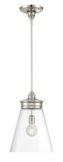 Emma One Light Pendant in Polished Nickel (185|4811-PN-CL)