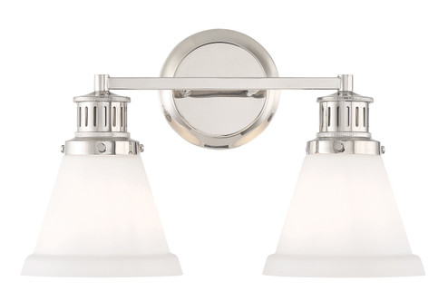 Alden Two Light Bath in Polished Nickel (185|2402-PN-MO)