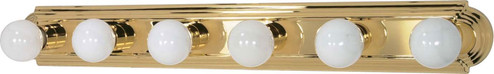 Six Light Vanity in Polished Brass (72|60-310)