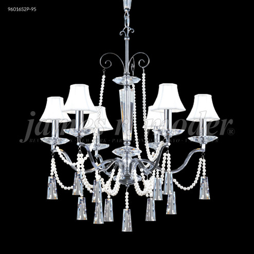 Pearl Six Light Chandelier in Silver (64|96016S2P-71)