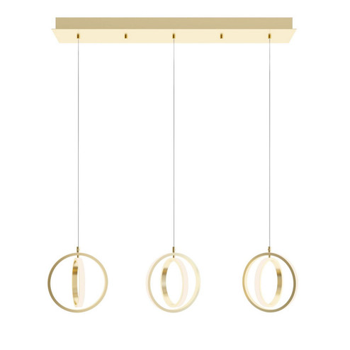 Lock LED Pendant in Satin Brass (162|LCKP09L30D1SBLNR3)