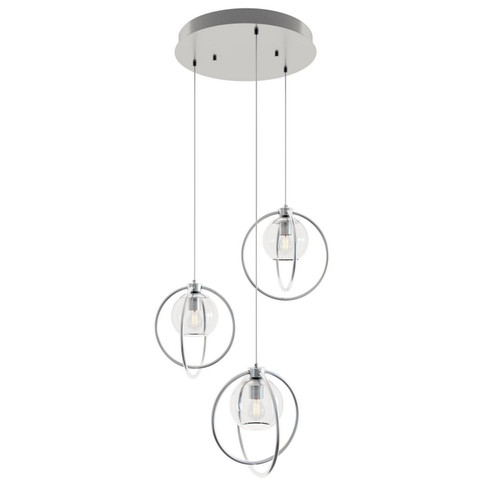 Jamie Three Light Pendant in Satin Nickel (162|JAMP12MBSNRND3)