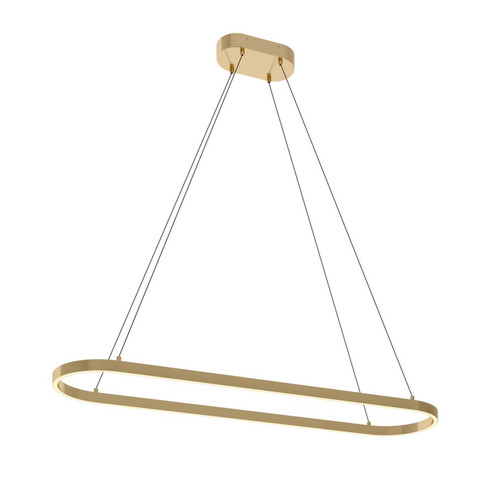 Glo LED Pendant in Satin Brass (162|GLOP4812L30D1SB)