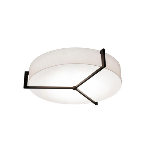 Apex Three Light Flush Mount in Linen White/Espresso (162|APF1932MBES-LW)