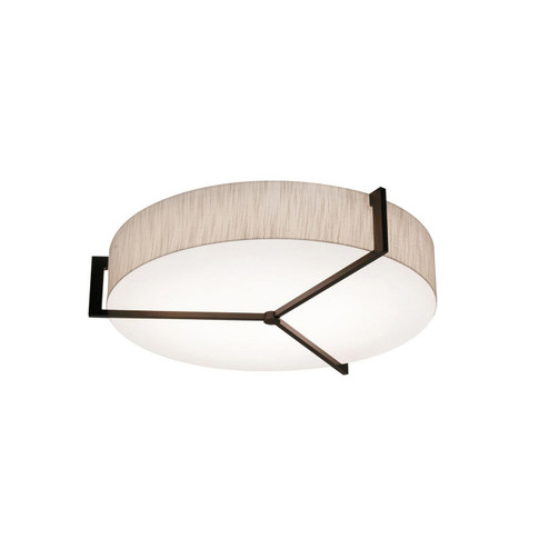 Apex Three Light Flush Mount in Jute/Espresso (162|APF1932MBES-JT)