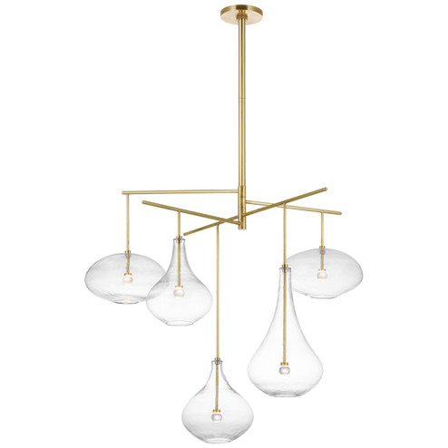 Lomme LED Chandelier in Soft Brass (268|CD 5025SB-CG)