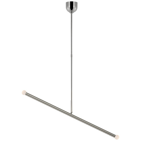 Rousseau LED Linear Chandelier in Polished Nickel (268|KW 5597PN-ECG)