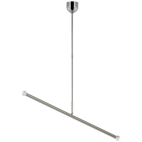 Rousseau LED Linear Chandelier in Polished Nickel (268|KW 5597PN-CG)