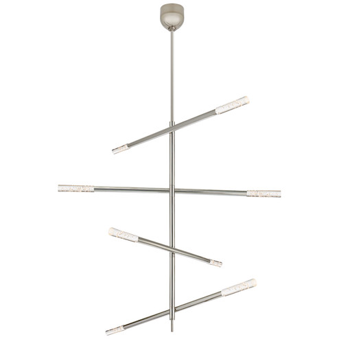 Rousseau LED Chandelier in Polished Nickel (268|KW 5593PN-CG)