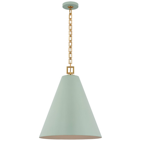Theo LED Pendant in Pale Blue and Gild (268|JN 5323PLB/G)