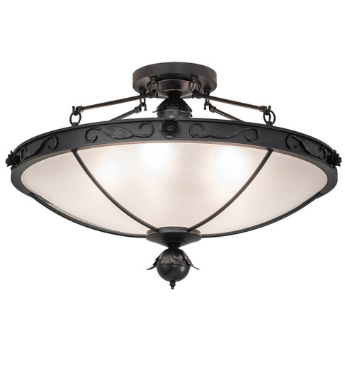 Arabesque Five Light Semi-Flushmount in Black Metal (57|258647)