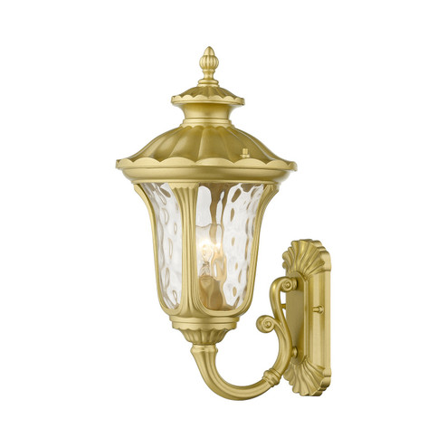 Oxford One Light Outdoor Wall Lantern in Soft Gold (107|7852-33)