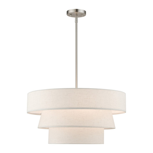 Chandler Four Light Pendant Chandelier in Brushed Nickel (107|56724-91)