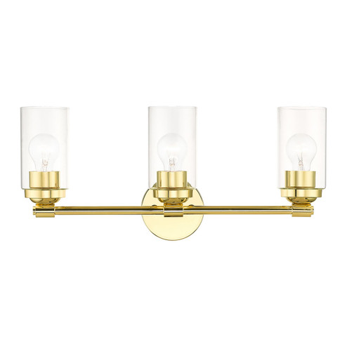 Whittier Three Light Vanity Sconce in Polished Brass (107|18083-02)