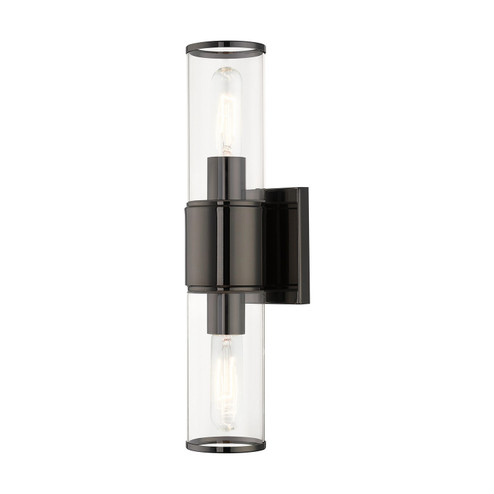 Quincy Two Light Vanity Sconce in Black Chrome (107|17142-46)