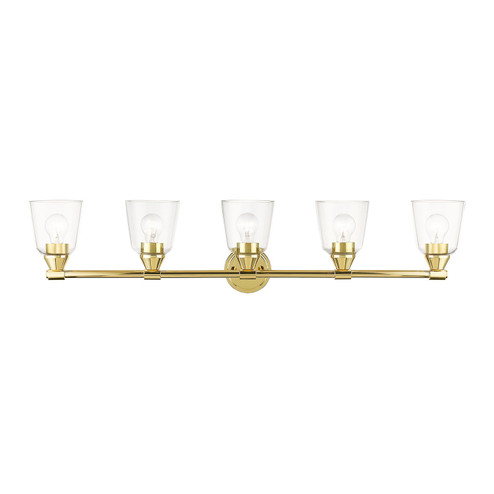 Catania Five Light Vanity Sconce in Polished Brass (107|16785-02)