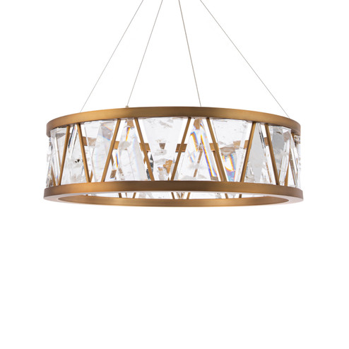 Corinth LED Pendant in Aged Brass (529|BPD74232-AB)