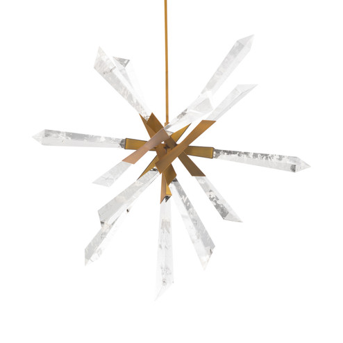 Solitude LED Pendant in Aged Brass (529|BPD31236-AB)