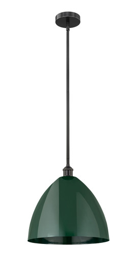 Edison One Light Mini Pendant in Matte Black (405|616-1S-BK-MBD-16-GR)